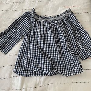 Madewell gingham top